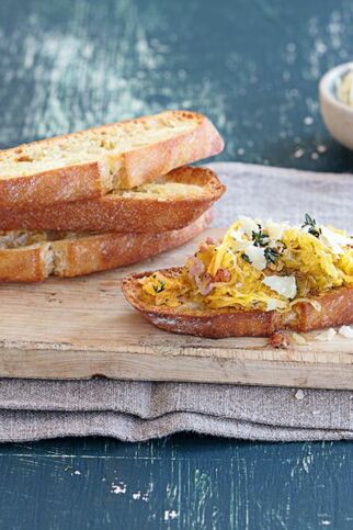 Spaghettikürbis-Bruschetta Spaghettikürbis-Bruschetta