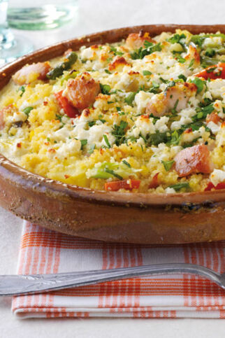 Couscousauflauf mit Putenbrust Couscousauflauf mit Putenbrust