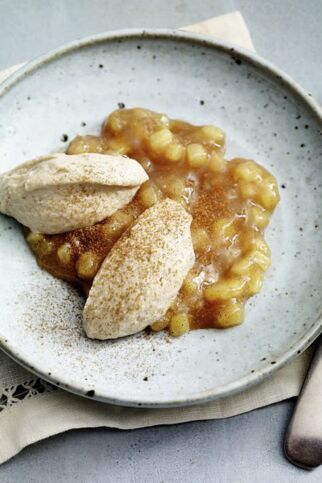 Maronencreme mit Apfel-Zimt-Grütze Maronencreme mit Apfel-Zimt-Grütze