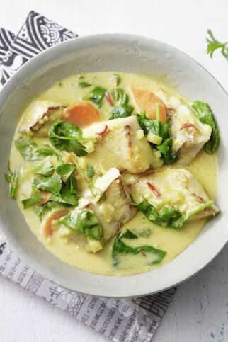 Gelbes Fischcurry Gelbes Fischcurry