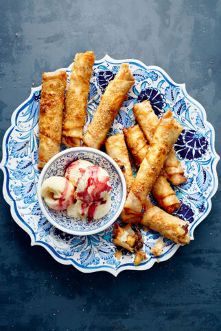 Karamellisierter Sigara-Apfelstrudel Karamellisierter Sigara-Apfelstrudel