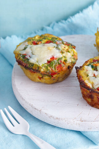 Mini-Frittatas mit Gojisalsa Mini-Frittatas mit Gojisalsa