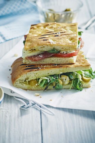 Focaccia mit Rucola Focaccia mit Rucola