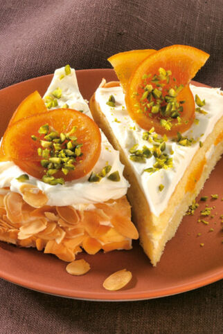Orangentorte mit Mascarponecreme Orangentorte mit Mascarponecreme