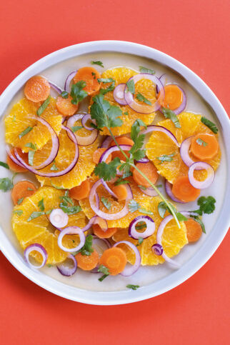 Orientalischer Orangen Moehrensalat Orientalischer Orangen Moehrensalat