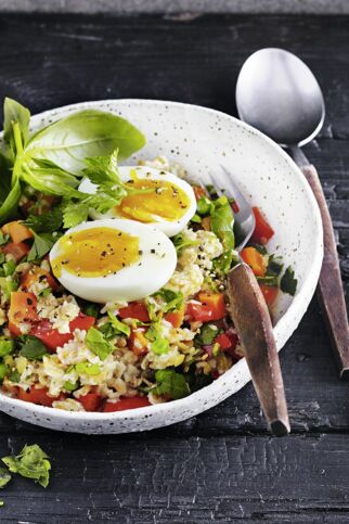 Gemüse-Porridge mit Ei Gemüse-Porridge mit Ei