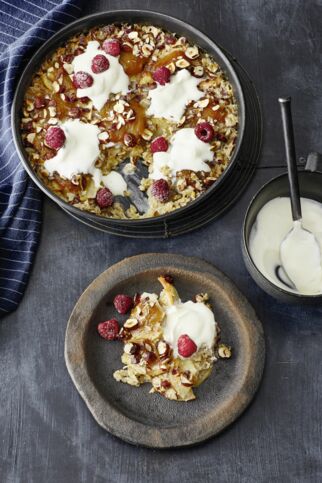 Gebackene Haferflocken Gebackene Haferflocken