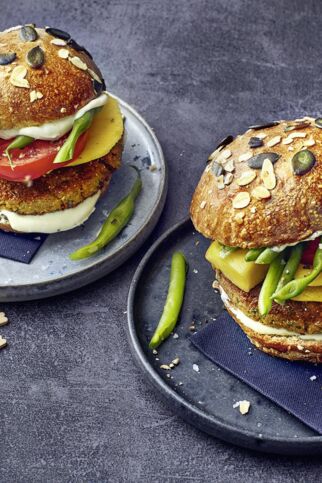 Tempeh-Burger Tempeh-Burger