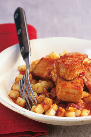 Tunfisch in roter Mojo Tunfisch in roter Mojo