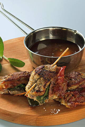 Saltimbocca mit Pfeffersauce Saltimbocca mit Pfeffersauce