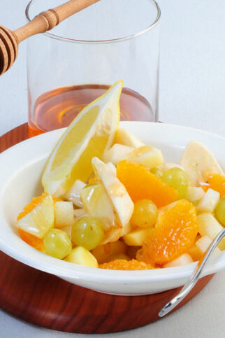 Obstsalat mit Honig Obstsalat mit Honig