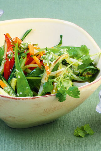 Asia-Gemüse-Salat mit Thai-Pesto Asia-Gemüse-Salat mit Thai-Pesto
