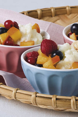 Milchreis mit Obstsalat Milchreis mit Obstsalat