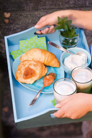 Stachelbeerkonfitüre mit Minze Stachelbeerkonfitüre mit Minze