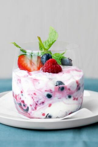 Sommerliches Quarkdessert Sommerliches Quarkdessert