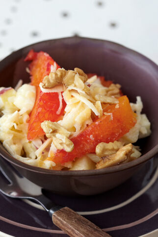 Steckrübensalat mit Blutorangen Steckrübensalat mit Blutorangen