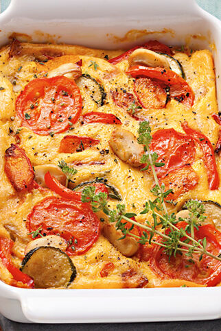 Gemüseauflauf mit Polenta Gemüseauflauf mit Polenta