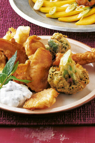 Ausgebackenes Gemüse Ausgebackenes Gemüse