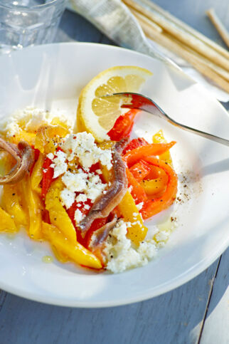 Paprika mit Sardellen Paprika mit Sardellen