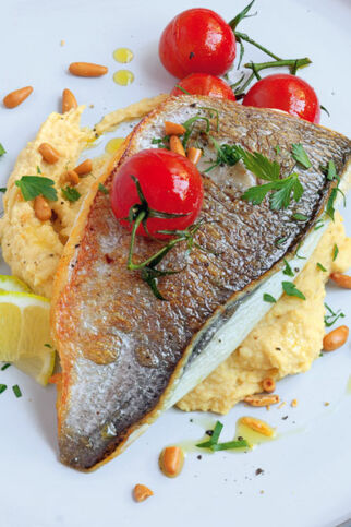 Dorade mit Kichererbsenpüree Dorade mit Kichererbsenpüree