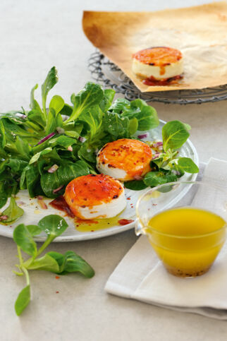 Gegrillter Ziegenkäse Gegrillter Ziegenkäse