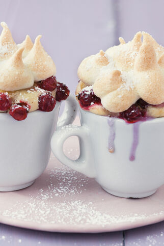 Johannisbeerkuchen mit Baiser Johannisbeerkuchen mit Baiser