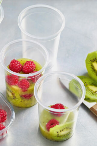 Kiwi-Himbeer-Sorbet Kiwi-Himbeer-Sorbet