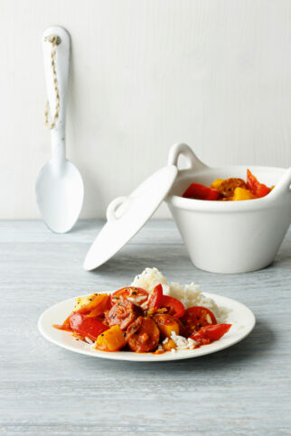 Paprika-Mango-Gemüse Paprika-Mango-Gemüse