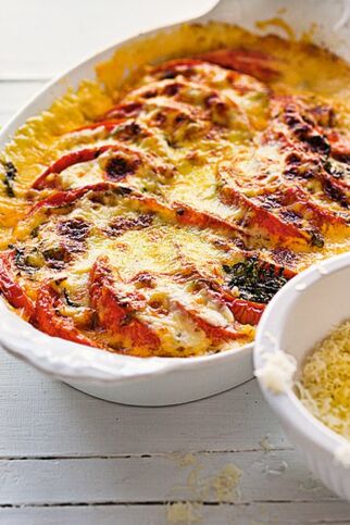 Tomaten mit Parmesan Tomaten mit Parmesan