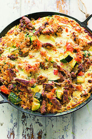 Lamm-Couscous mit Schafskäse Lamm-Couscous mit Schafskäse