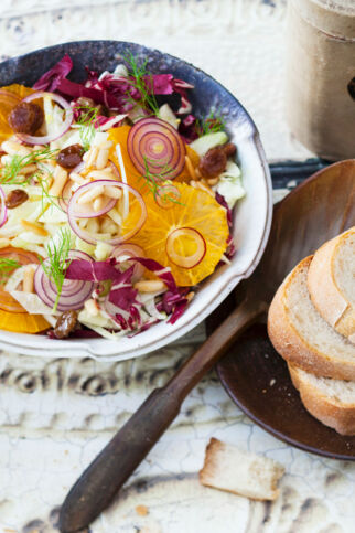 Orangensalat mit Radicchio Orangensalat mit Radicchio