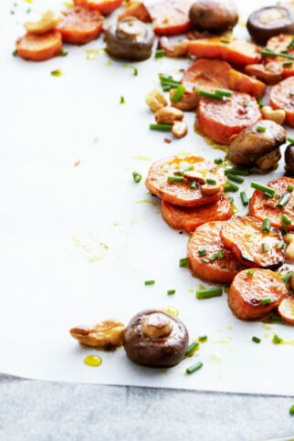 Süßkartoffeln vom Blech Süßkartoffeln vom Blech