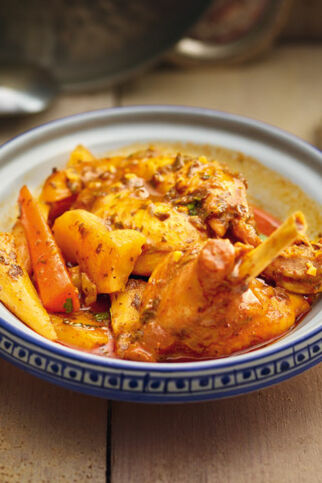 Gemüse-Tajine mit Kaninchen Gemüse-Tajine mit Kaninchen