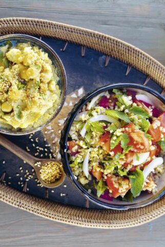 Bulgursalat mit Hummus Bulgursalat mit Hummus