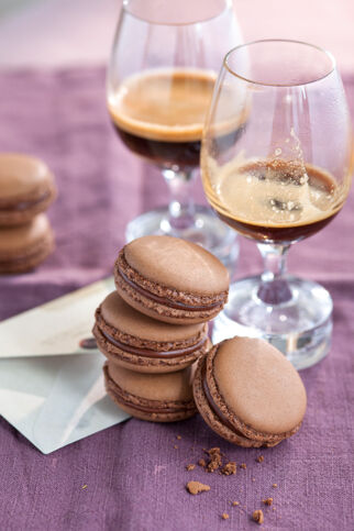 Macarons mit Espressomousse Macarons mit Espressomousse
