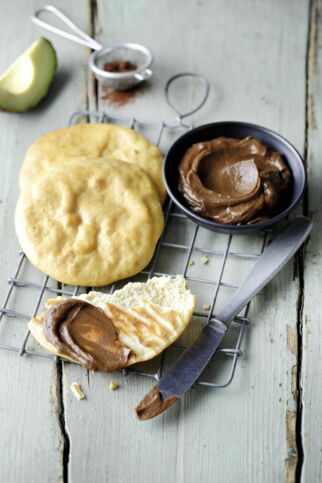Quarkfladen mit Schokocreme Quarkfladen mit Schokocreme