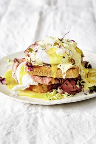 Toast Benedict mit Roastbeef Toast Benedict mit Roastbeef
