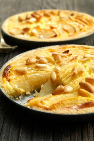 Apfeltarte mit Frischkäse Apfeltarte mit Frischkäse