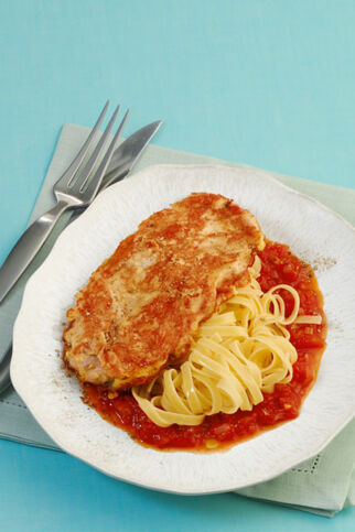 Puten-Piccata mit Tomatensauce Puten-Piccata mit Tomatensauce