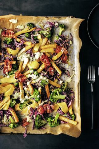 Kartoffel-Brokkoli-Salat mit Bacon und Mango Kartoffel-Brokkoli-Salat mit Bacon und Mango