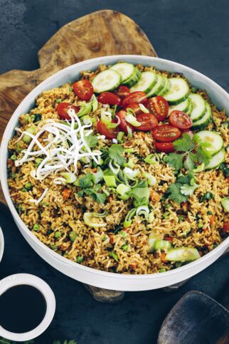 Nasi Goreng mit Pak Choi Nasi Goreng mit Pak Choi