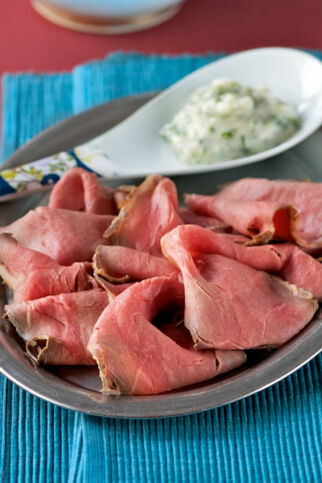 Roastbeef mit Knoblauch-Mayonnaise Roastbeef mit Knoblauch-Mayonnaise