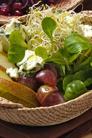 Feldsalat mit Roquefort Feldsalat mit Roquefort