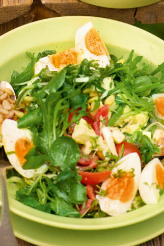 Brunnenkresse-Rucola-Salat Brunnenkresse-Rucola-Salat