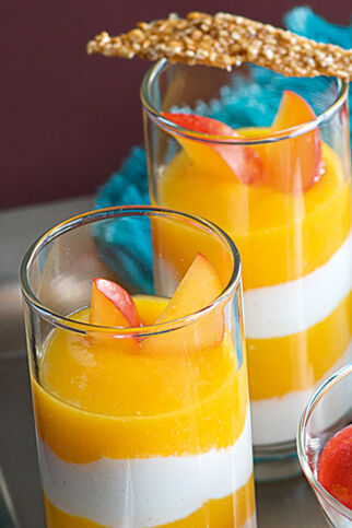 Nektarinen-Krokant-Creme Nektarinen-Krokant-Creme