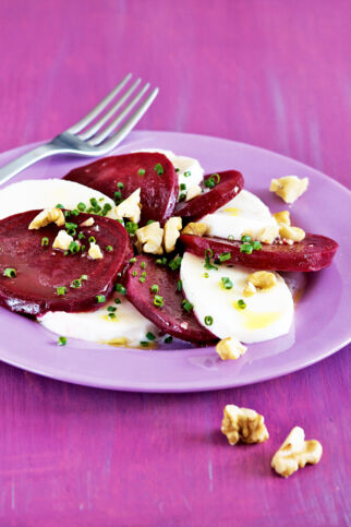 Rote Bete mit Mozzarella Rote Bete mit Mozzarella