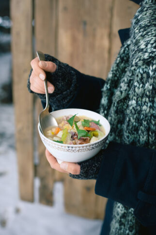 Schwedischer Erbseneintopf mit Kassler Schwedischer Erbseneintopf mit Kassler