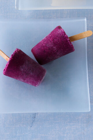 Blaubeereis am Stiel Blaubeereis am Stiel