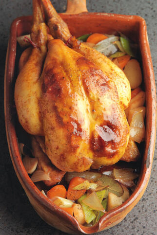 Sulmtaler Hendl, unter der Haut gefüllt Sulmtaler Hendl, unter der Haut gefüllt