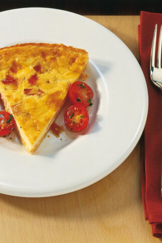 Blätterteigquiche mit Schinken Blätterteigquiche mit Schinken
